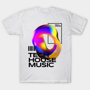 TECH HOUSE  - Abstract Object (Black) T-Shirt